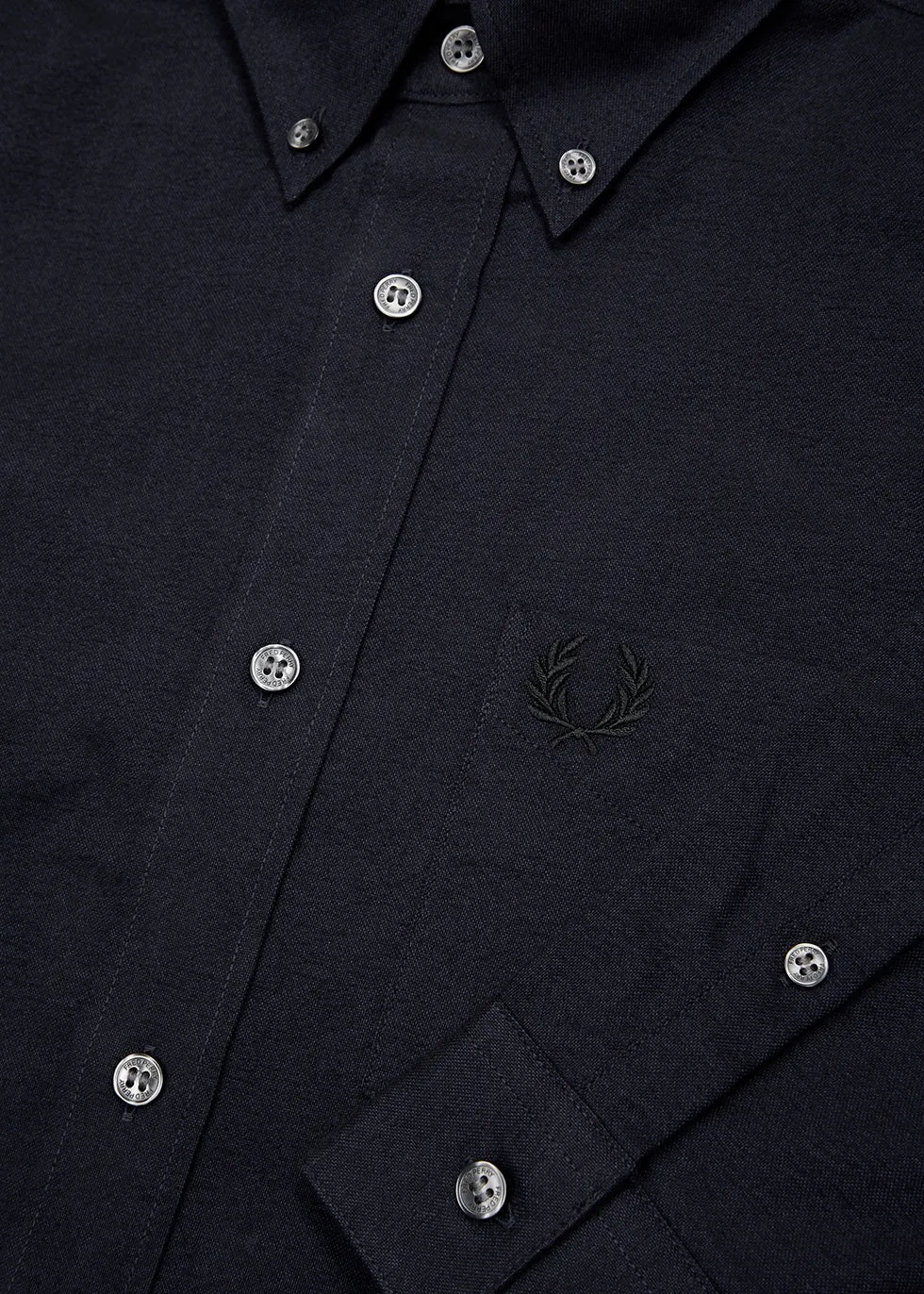 Fred Perry M4633 Brushed Oxford Shirt 143 French Navy