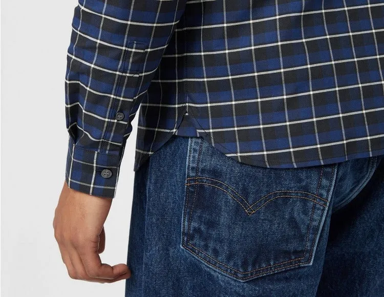 Fred Perry M4657 Oxford Check Shirt 143 French Navy