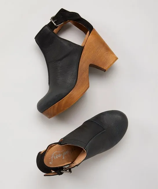 FREE PEOPLE AMBER ORCHARD LEATHER CLOGS