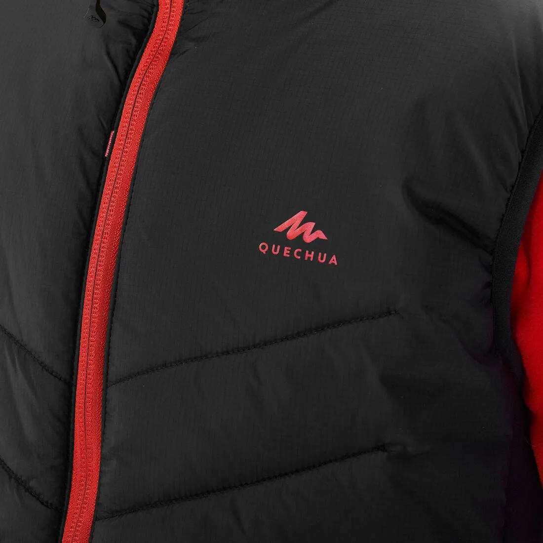 GILET DOUDOUNE DE RANDONNÉE - HYBRIDE NOIR - ENFANT 7-15 ANS