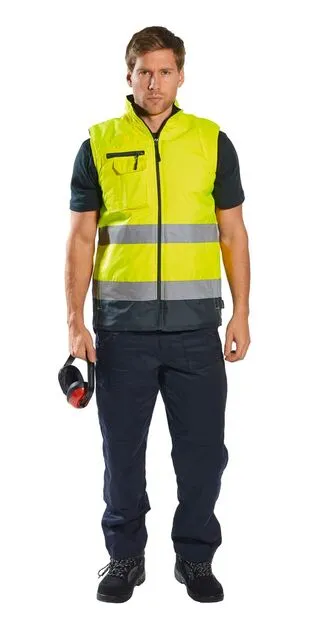 Gilet imbottito bicolore Alta Visibilità