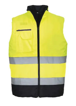 Gilet imbottito bicolore Alta Visibilità