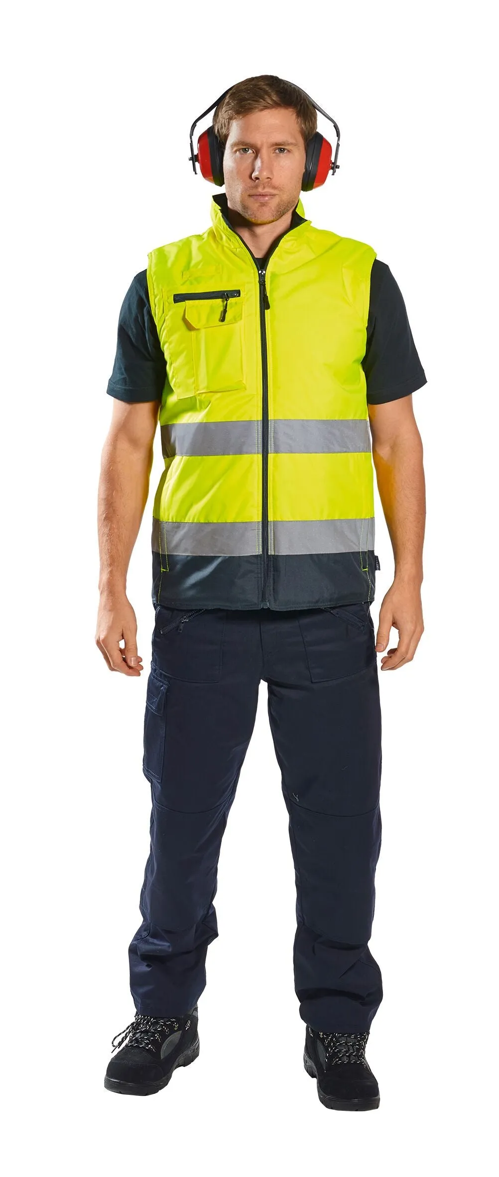 Gilet imbottito bicolore Alta Visibilità