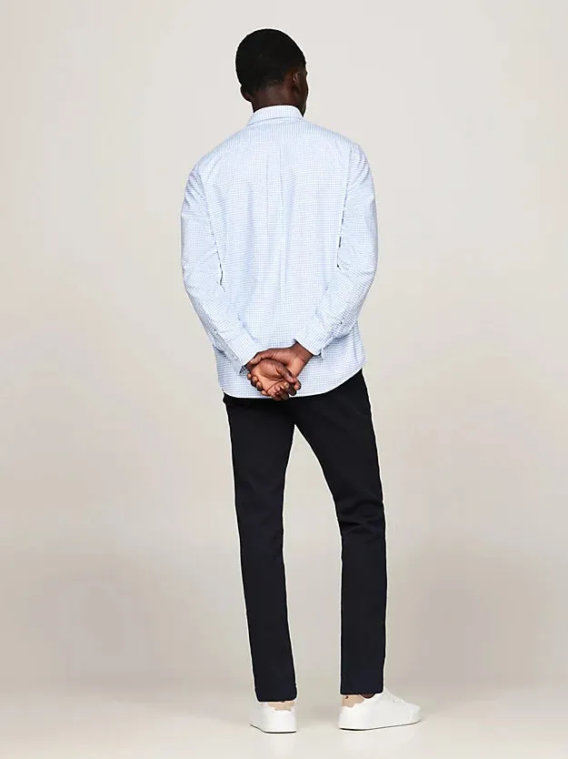 Gingham Oxford Shirt in Blue