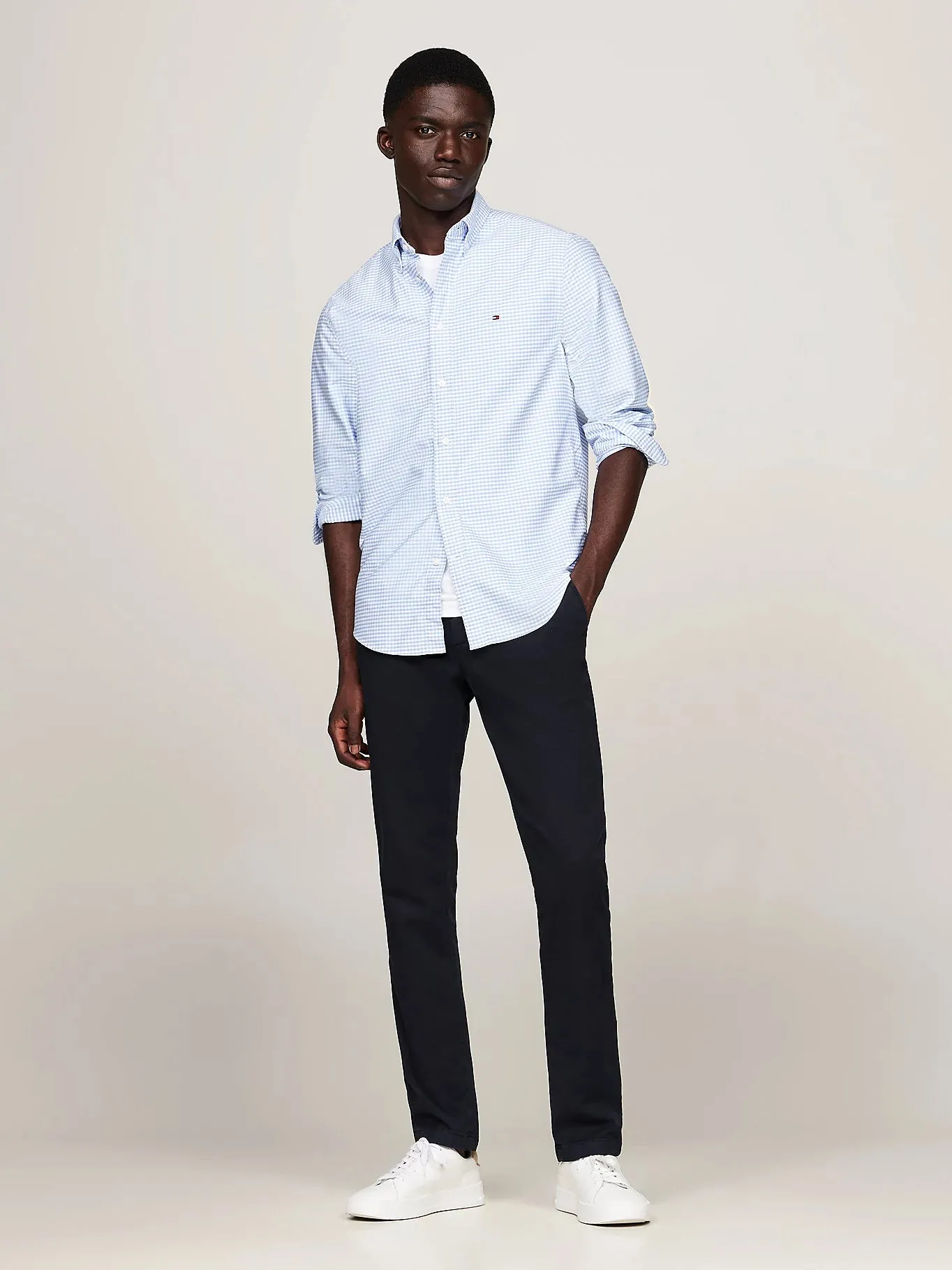 Gingham Oxford Shirt in Blue