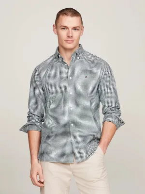 Gingham Oxford Shirt in Green