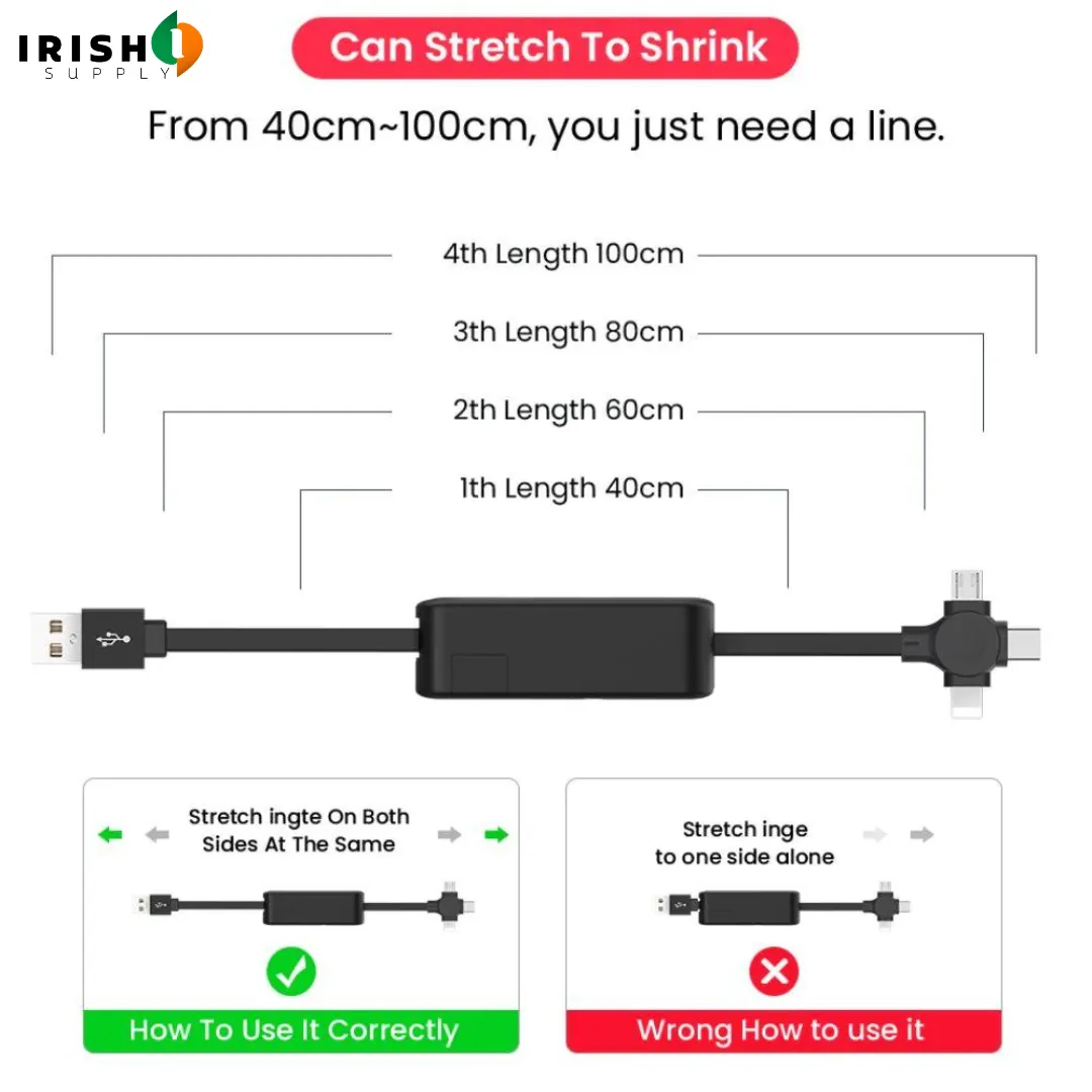 GOCABLE Retractable Mobile Phone Charging Cable