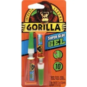 GORILLA 0.11 Oz. SUPER GLUE GEL (2-Pack)