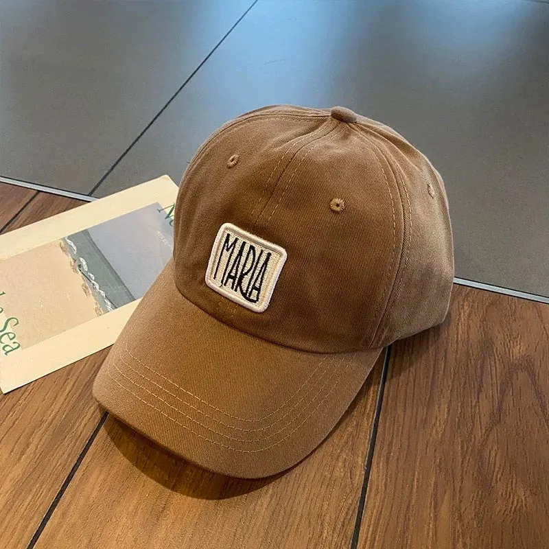 Gorras Letter Embroidery Baseball Caps