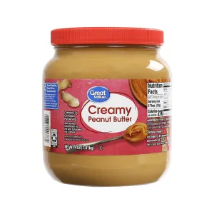 Great Value Creamy Peanut Butter, 64 oz FREE AND FAST SHIPPING