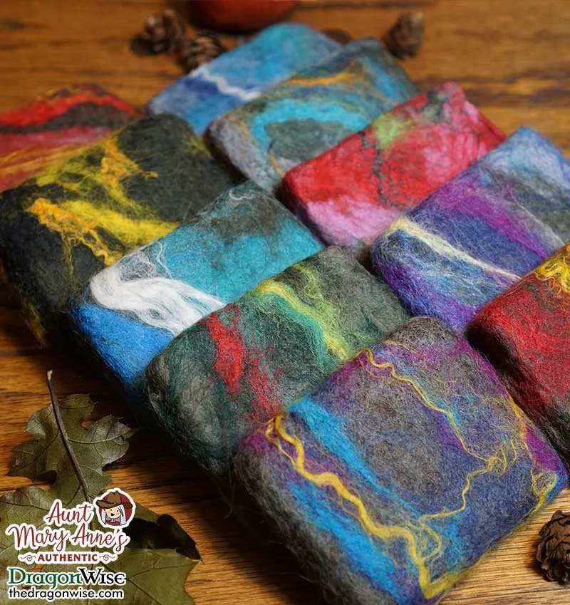 Handmade Natural Felted Soap - Oatmeal, Honey & Goat Milk Soap