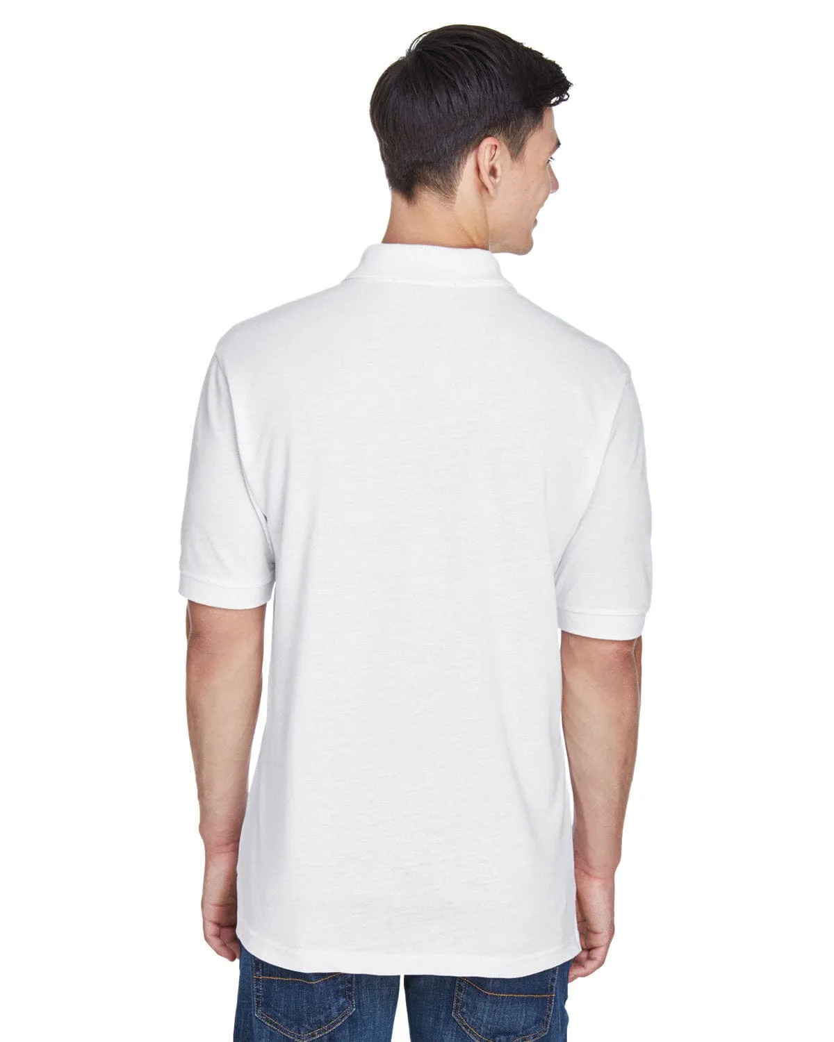 Harriton Easy Blend Polo Shirt | White