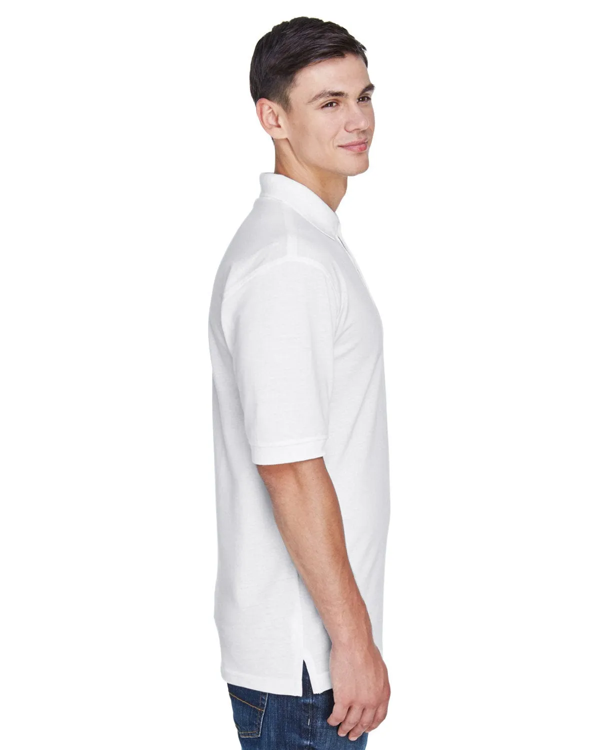 Harriton Easy Blend Polo Shirt | White