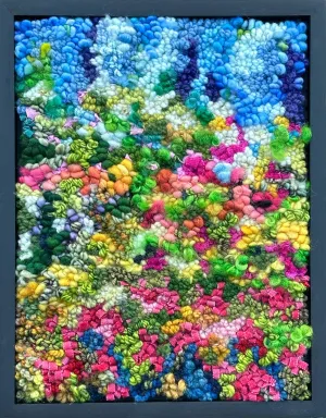 Hot Pink Garden 12.5" x 9.75"