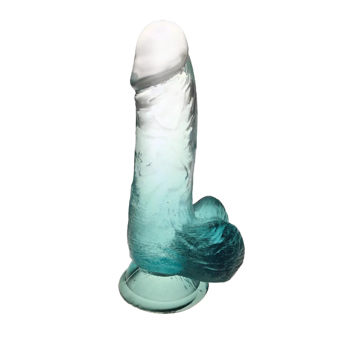 Icon Brands - Shades - Small 6 Inch Jelly TPR Gradient Dildo Emerald