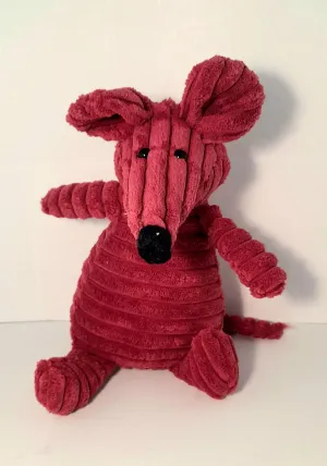 'Jelly cat' Corded dog puppy chew toys, active play fetch squeaker soft plush