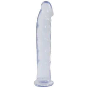 Jelly Jewel Dong With Suction Cup Diamond Clear