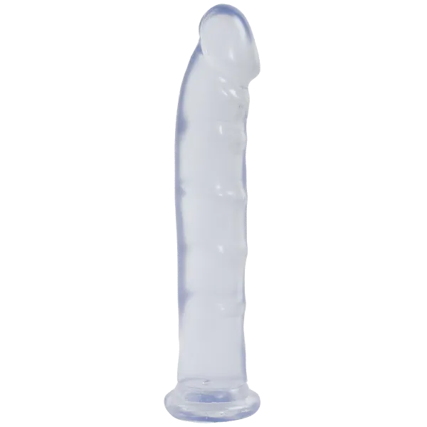 Jelly Jewel Dong With Suction Cup Diamond Clear
