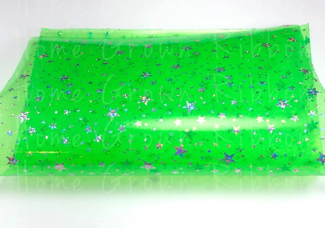 Jelly Stars with Glitter Waterproof Sheets - Pink - Clear - Yellow - Green - Blue - Black