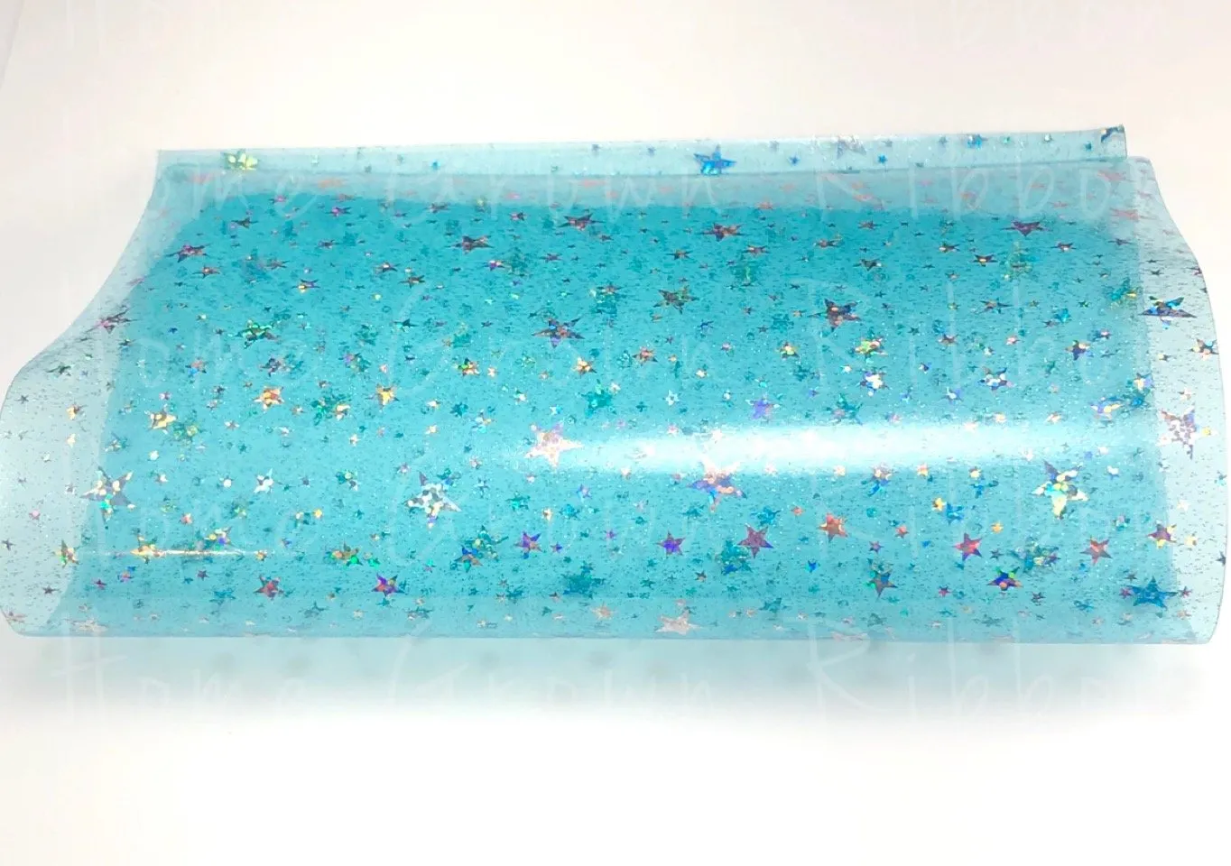 Jelly Stars with Glitter Waterproof Sheets - Pink - Clear - Yellow - Green - Blue - Black