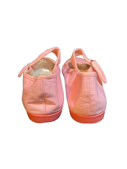 Jiniao Pink Mary Jane Canvas Slip Ons
