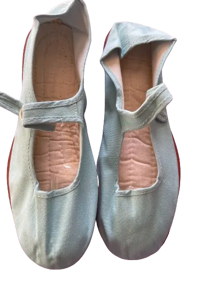 Jiniao Pink Mary Jane Canvas Slip Ons