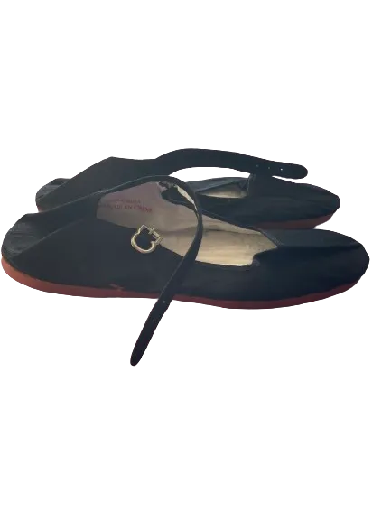 Jiniao Pink Mary Jane Canvas Slip Ons