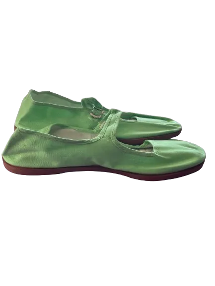 Jiniao Pink Mary Jane Canvas Slip Ons