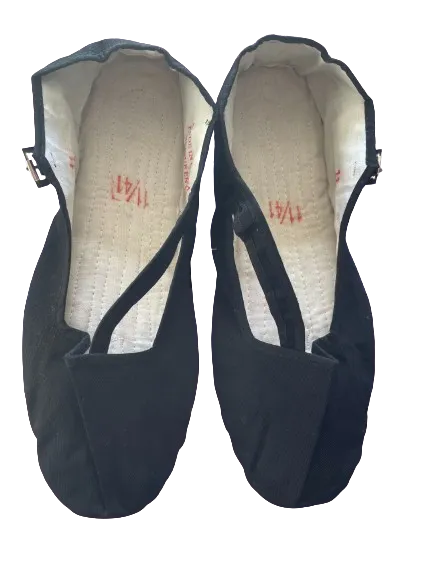 Jiniao Pink Mary Jane Canvas Slip Ons