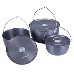 KingCamp - Hard-Anodized Aluminum Cookware Set Of 3 ( Climber IIII )
