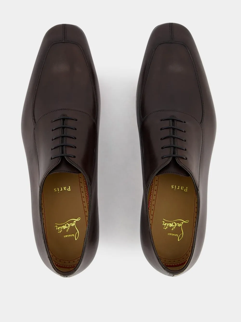 Lafitte Dark Brown Leather Oxfords