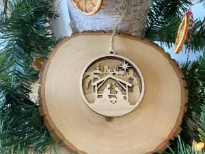 Layered Nativity Ornament
