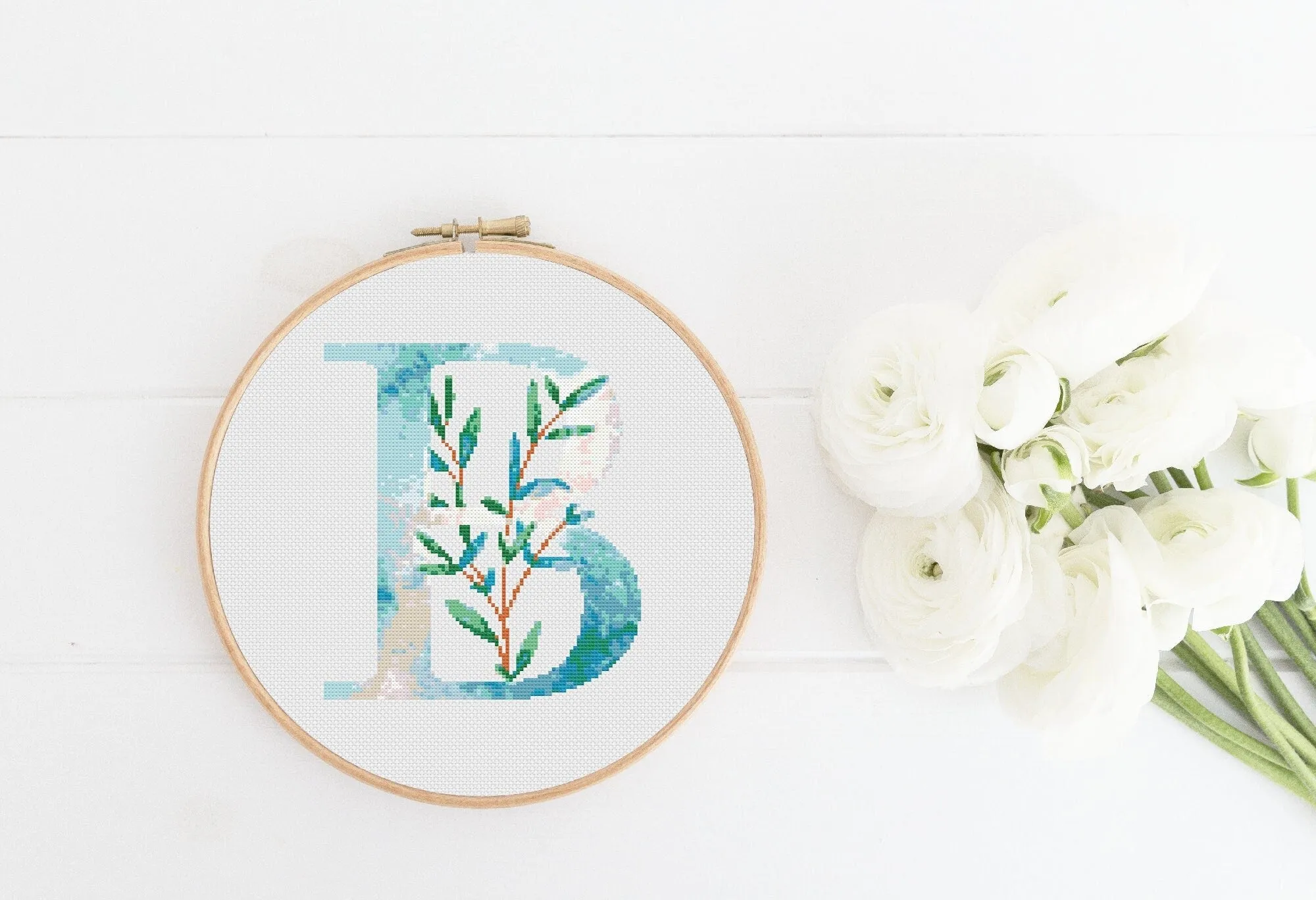 Letter B Cross Stitch Pattern #392