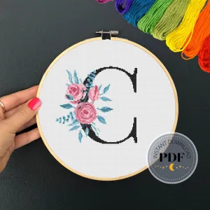 Letter C Cross Stitch Pattern #54