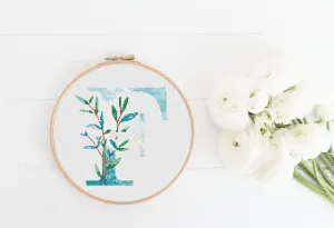 Letter F Cross Stitch Pattern #396