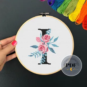 Letter I  Cross Stitch Pattern #60