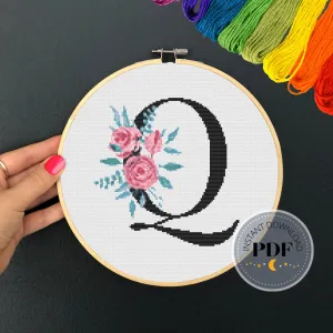 Letter Q Cross Stitch Pattern #68
