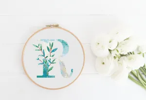Letter R Cross Stitch Pattern #408