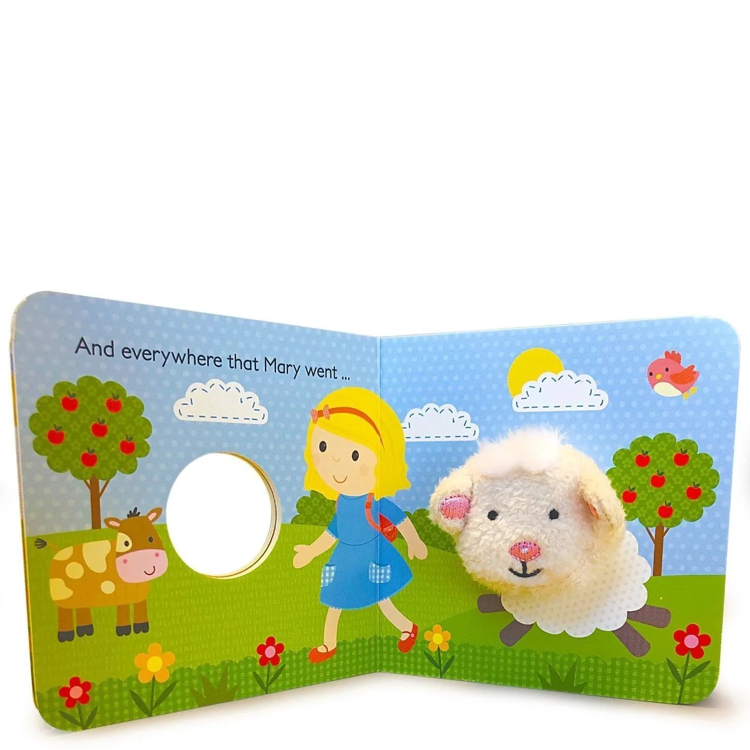 Little Learners Mary Had A Little Lamb Finger Puppet Book