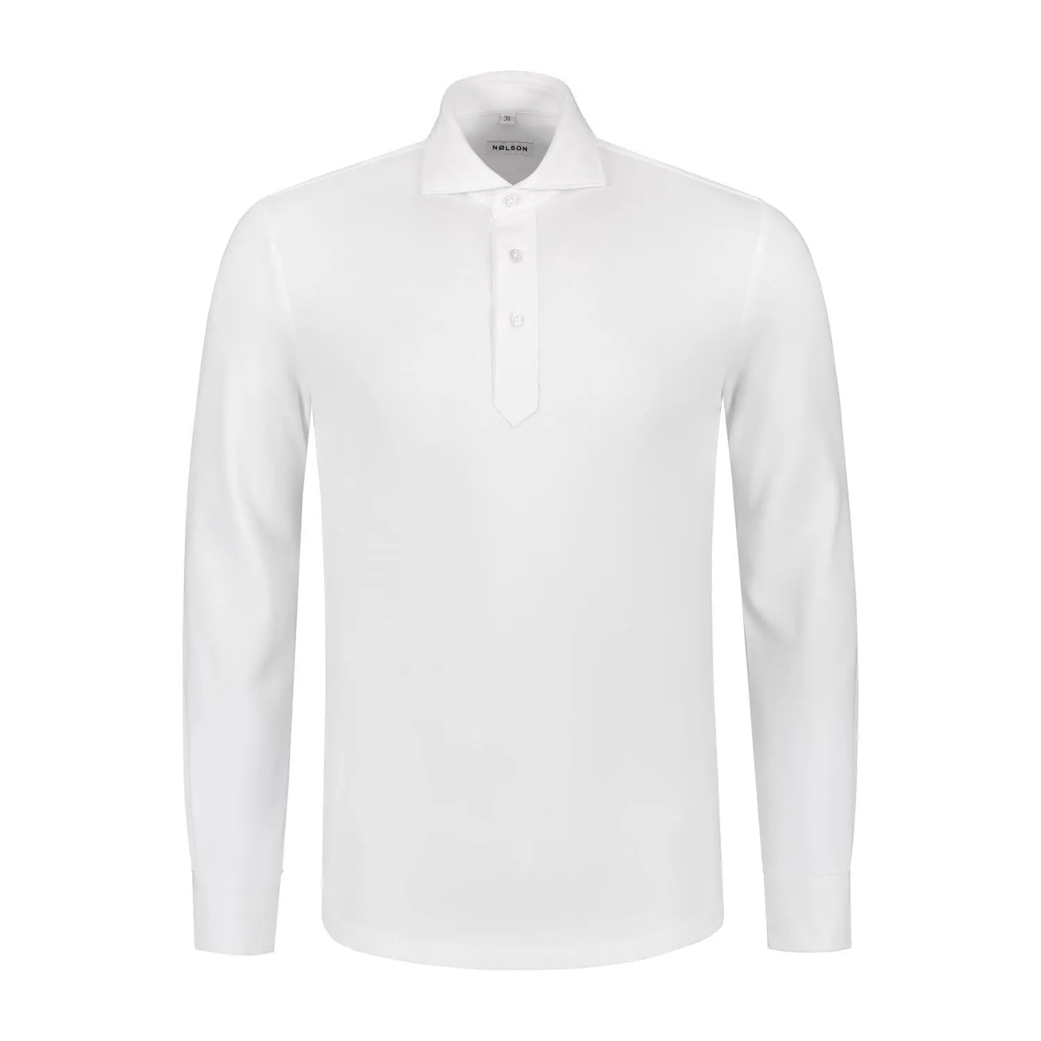 Longsleeve Polo White