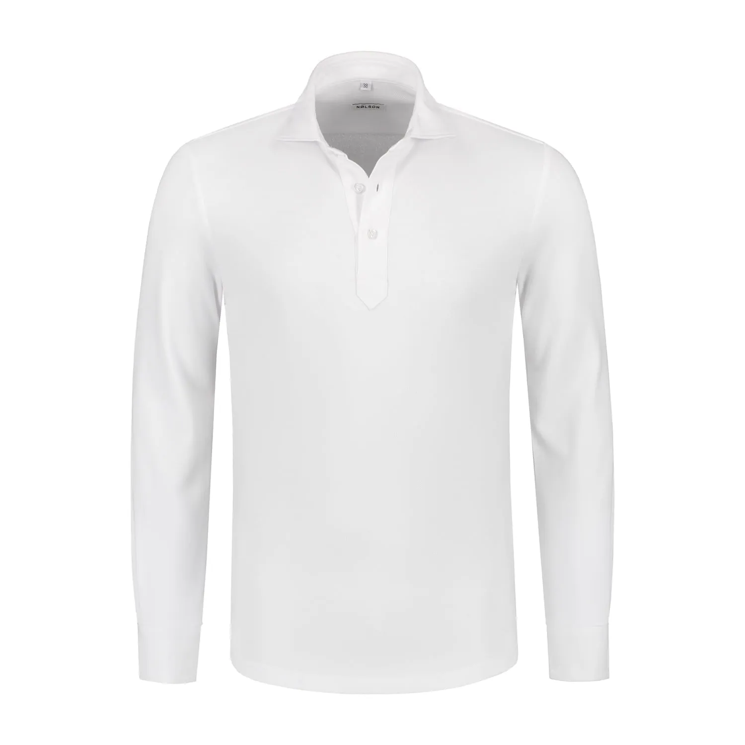 Longsleeve Polo White