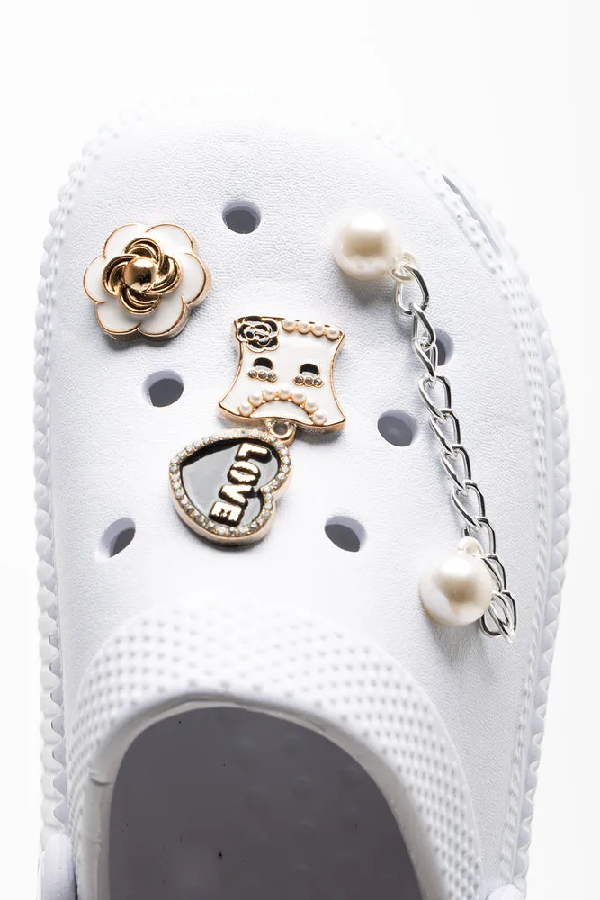 Love Clog White