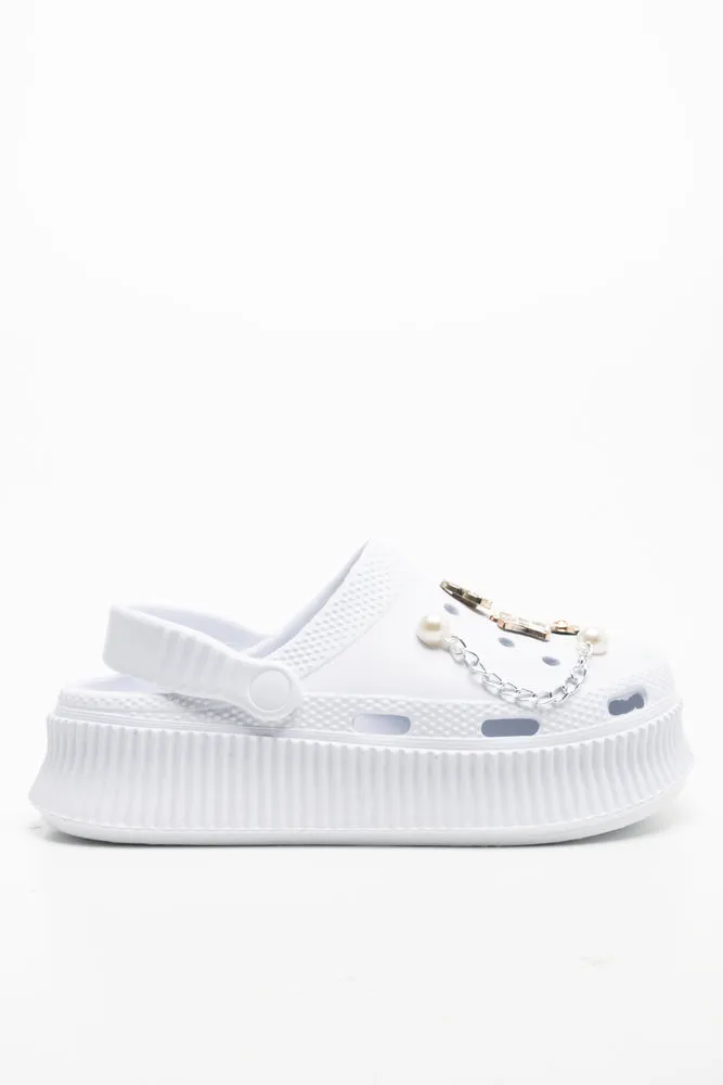 Love Clog White
