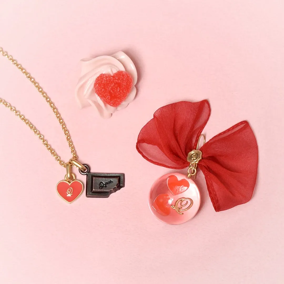 Love Heart Jelly Pierced Earring (Single)【Japan Jewelry】