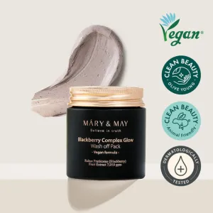 [MARY & MAY] Blackberry Complex Glow Wash Off Pack