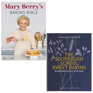 Mary Berry Baking Bible, Sourdough School Vanessa Kimbell 2 Books Set