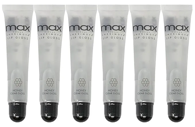 MAX Makeup Cherimoya® Lip Gloss -Set of 6 (HONEY)