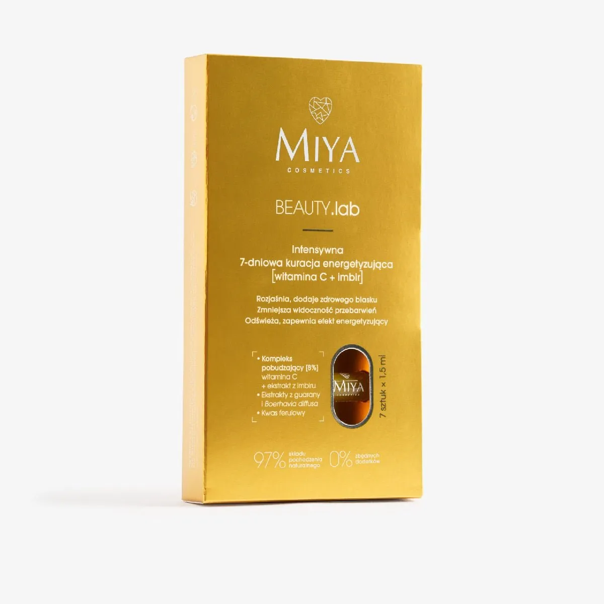 MIYA Cosmetics BEAUTY.lab Intensive 7-day energizing treatment [vitamin C   ginger] 7x1,5ml