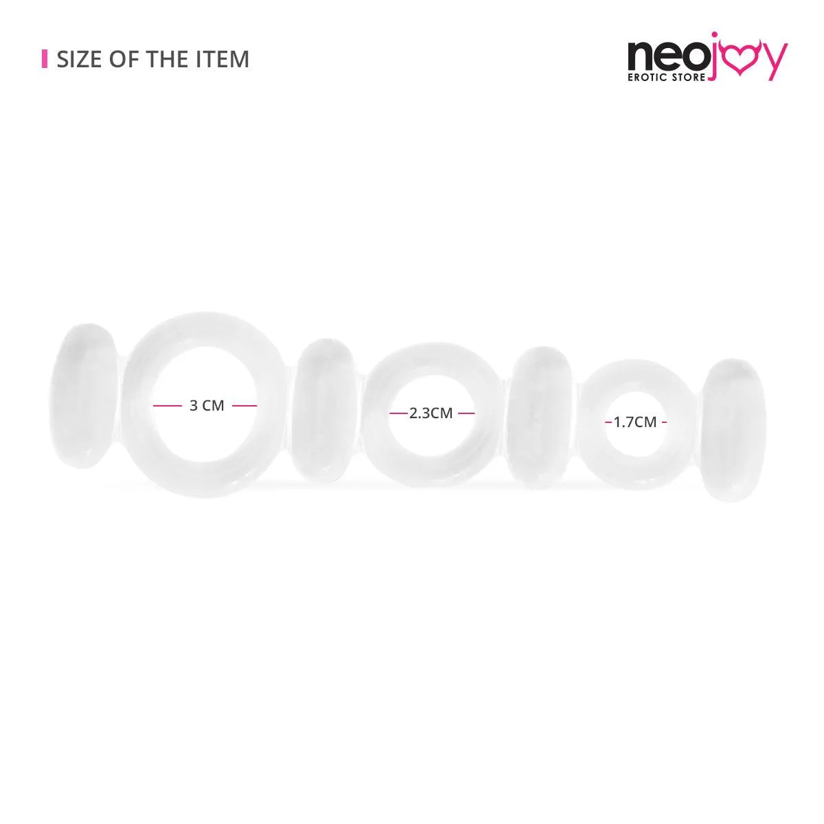 Neojoy Jelly Butterfly TPR Super Elastic Cock Ring to Stay Hard and Longer Time with Spicy Massage to Clit