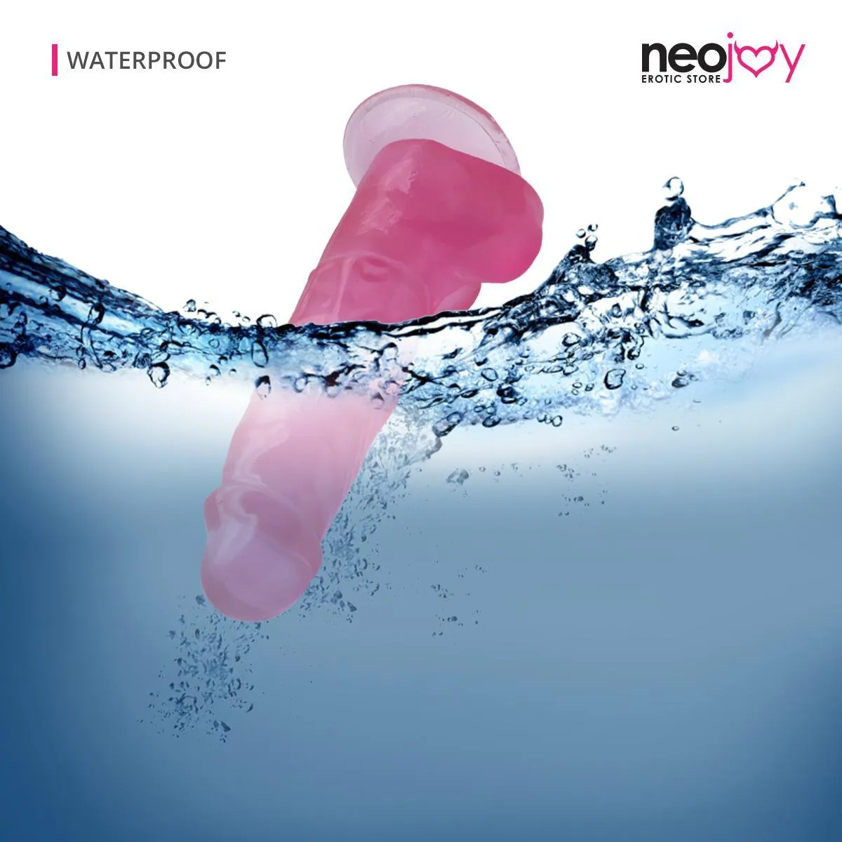 Neojoy - Jelly Dildo - Pink - 22.8 cm - 9 Inch
